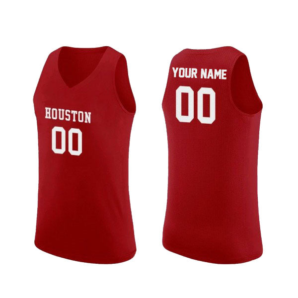 Basketball Custom Houston Cougars Jersey Stitched Name & Number Style11222301