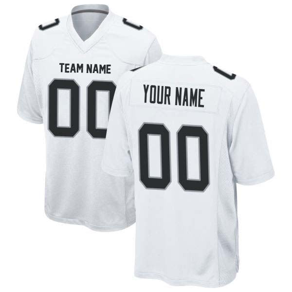 Raiders Football Jersey Custom Stitched Name Number Black White Styl AllFanStore