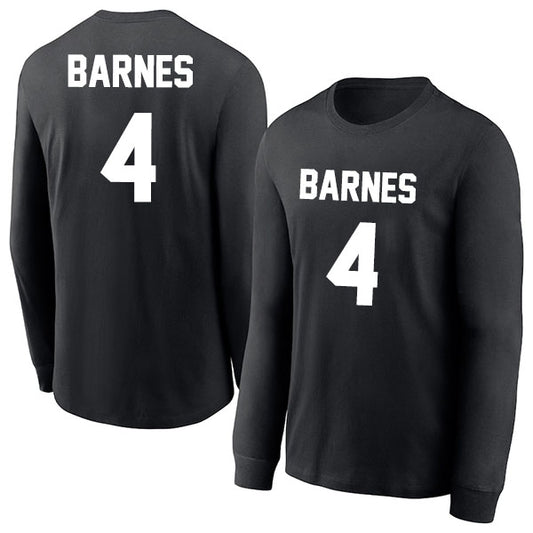 Scottie Barnes 4 Long Sleeve Tshirt Black/White Style08092777