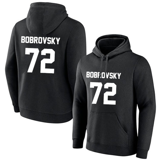 Sergei Bobrovsky 72 Pullover Hoodie Black Style08092687