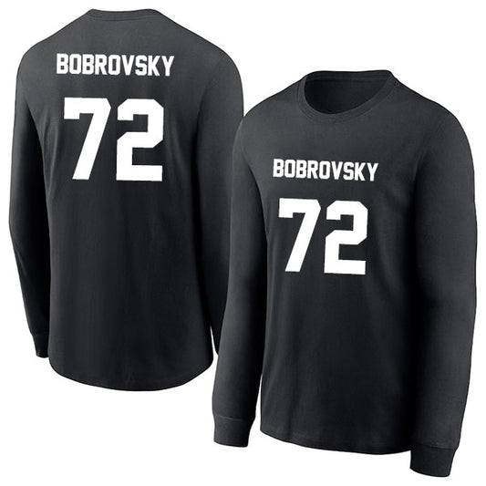 Sergei Bobrovsky 72 Long Sleeve Tshirt Black/White Style08092737