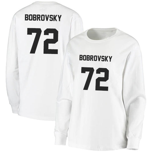 Sergei Bobrovsky 72 Long Sleeve Tshirt Black/White Style08092737