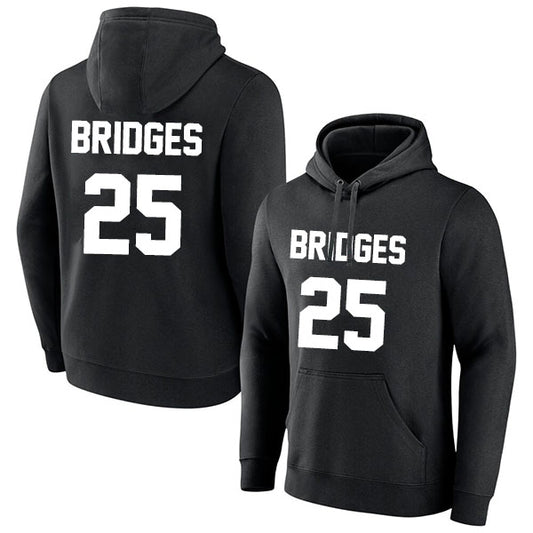 Mikal Bridges 25 Pullover Hoodie Black Style08092565