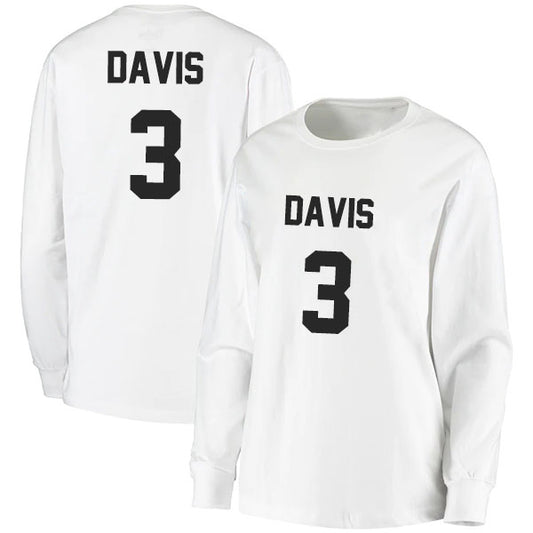 Anthony Davis 3 Long Sleeve Tshirt Black/White Style08092762