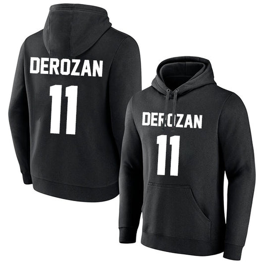 DeMar DeRozan 11 Pullover Hoodie Black Style08092536