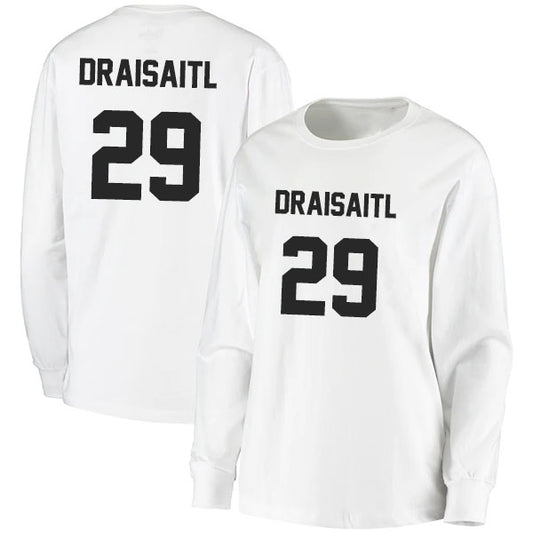 Leon Draisaitl 29 Long Sleeve Tshirt Black/White Style08092707