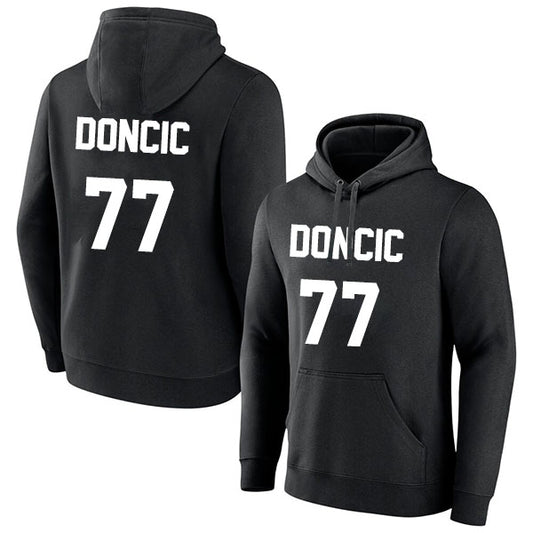 Luka Doncic 77 Pullover Hoodie Black Style08092501