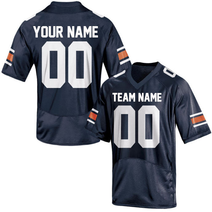 Football Stitched Custom Jersey - Navy / Font White Style23042224