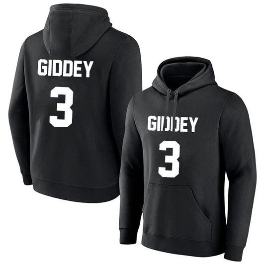 Josh Giddey 3 Pullover Hoodie Black Style08092559