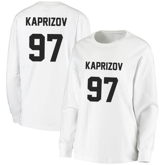 Kirill Kaprizov 97 Long Sleeve Tshirt Black/White Style08092709