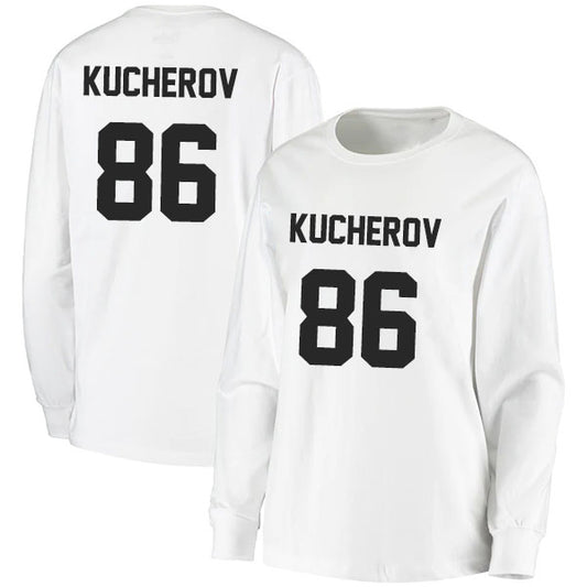 Nikita Kucherov 86 Long Sleeve Tshirt Black/White Style08092704