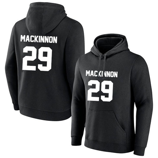 Nathan MacKinnon 29 Pullover Hoodie Black Style08092648