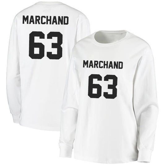 Brad Marchand 63 Long Sleeve Tshirt Black/White Style08092724