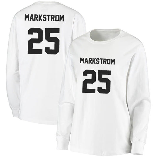 Jacob Markstrom 25 Long Sleeve Tshirt Black/White Style08092738