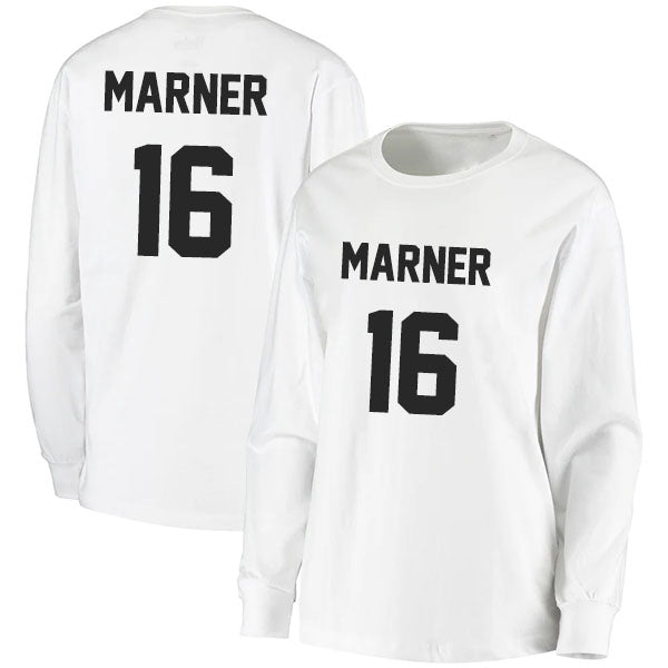 Mitch Marner 16 Long Sleeve Tshirt Black/White Style08092708