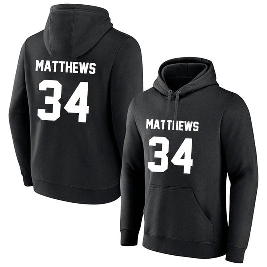 Auston Matthews 34 Pullover Hoodie Black Style08092646