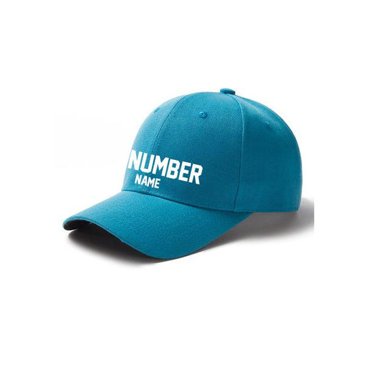 Customized Curved Adjustable Baseball Cap - Blue