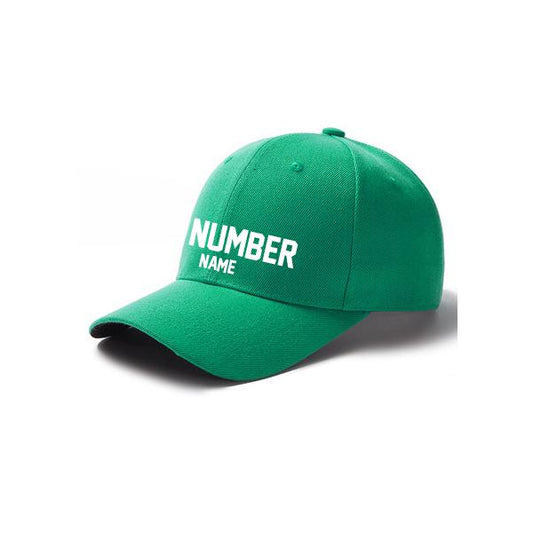 Customized Curved Adjustable Baseball Cap - Emerald Green