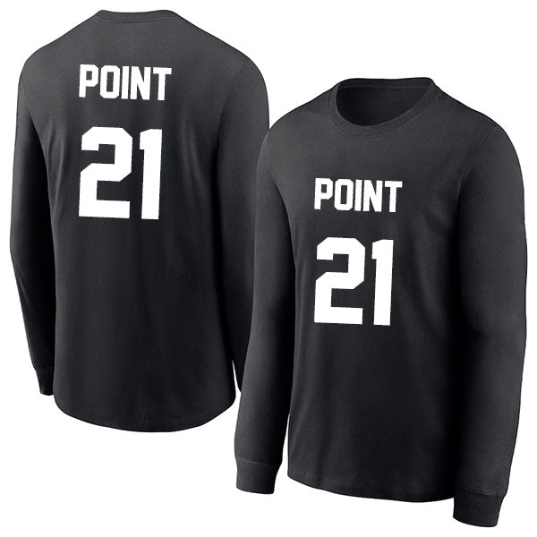 Brayden Point 21 Long Sleeve Tshirt Black/White Style08092713