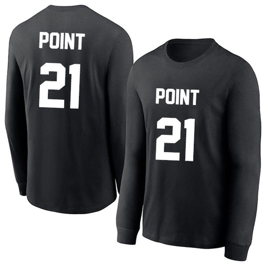 Brayden Point 21 Long Sleeve Tshirt Black/White Style08092713