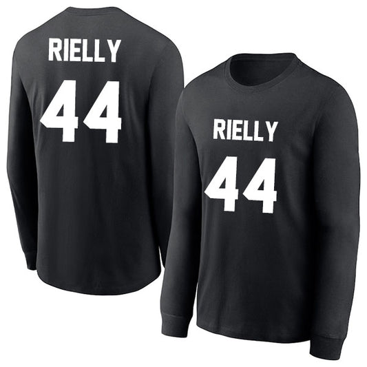 Morgan Rielly 44 Long Sleeve Tshirt Black/White Style08092731