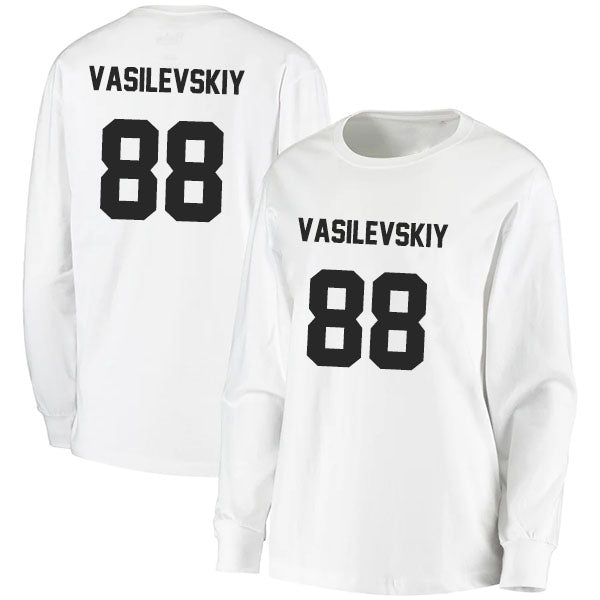 Andrei Vasilevskiy 88 Long Sleeve Tshirt Black/White Style08092702