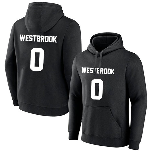 Russell Westbrook 0 Pullover Hoodie Black Style08092609