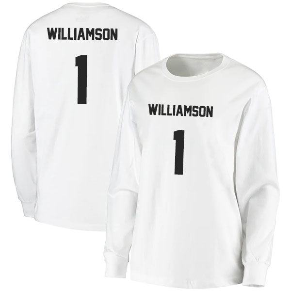 Zion Williamson 1 Long Sleeve Tshirt Black/White Style08092771