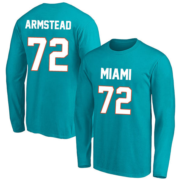 Miami Armstead 72 Long Sleeve Tshirt Aqua/White Style08092240