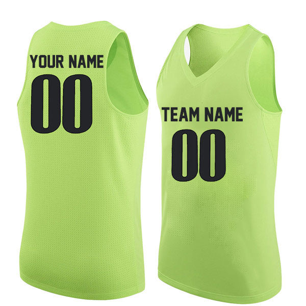 Basketball Stitched Custom Jersey - Applegreen / Font Black Style06052214