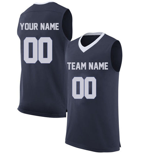 Basketball Stitched Custom Jersey - Navy / Font White Style06052217