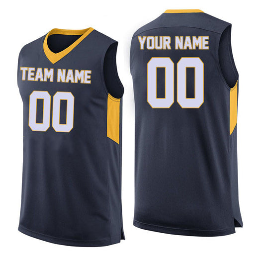 Basketball Stitched Custom Jersey - Navy / Font White Style06052220