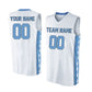 Basketball Stitched Custom Jersey - White / Font Blue Style06052211