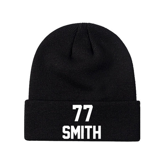 Dallas Smith 77 Knit Hat Black/Gray/Navy/White Style08092489