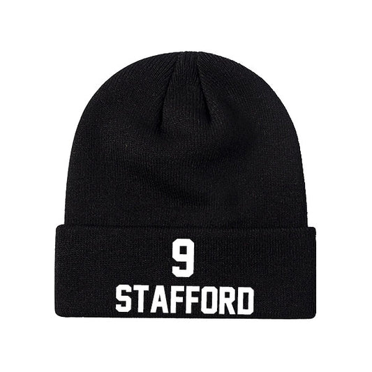 Los Angeles Stafford 9 Knit Hat Black/Blue/White Style08092419