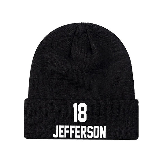 Minnesota Jefferson 18 Knit Hat Black/White Style08092393