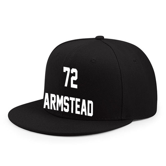 Miami Armstead 72 Flat Adjustable Baseball Cap Black/White Style08092426