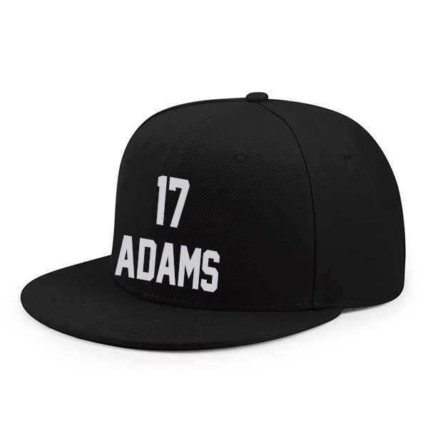 Las Vegas Adams 17 Flat Adjustable Baseball Cap Black/White Style08092352