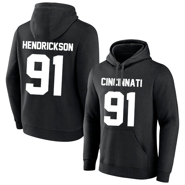 Cincinnati Hendrickson 91 Pullover Hoodie Black Style08092335