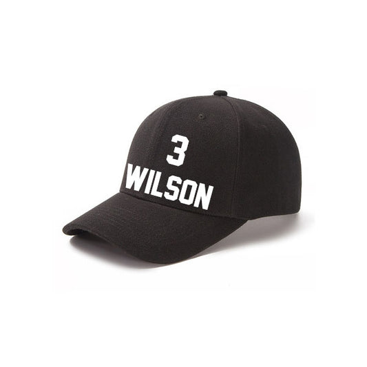 Denver Wilson 3 Curved Adjustable Baseball Cap Black/Orange/Navy/White Style08092480