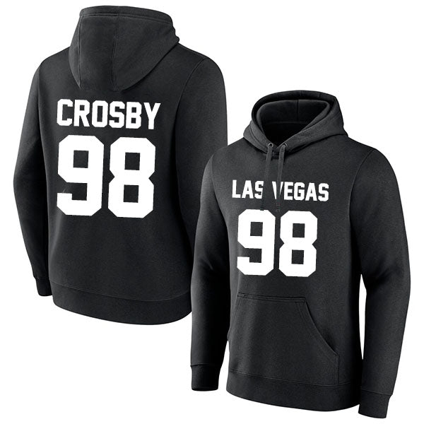 Las Vegas Crosby 98 Pullover Hoodie Black Style08092324