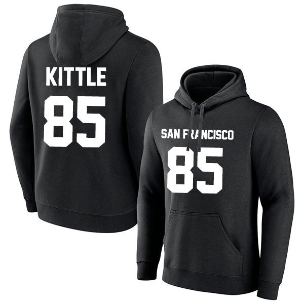 San Francisco Kittle 85 Pullover Hoodie Black Style08092303