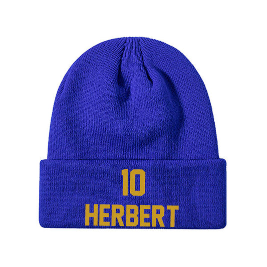 Los Angeles Herbert 10 Knit Hat Black/Blue/White Style08092407