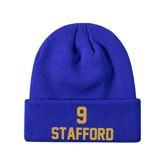 Los Angeles Stafford 9 Knit Hat Black/Blue/White Style08092419