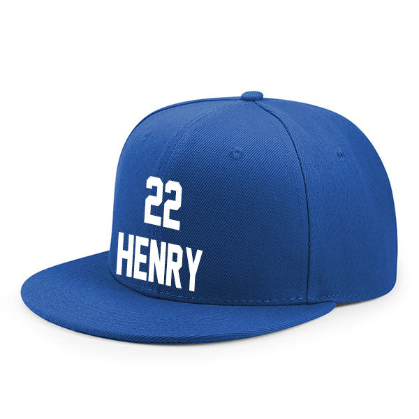 Tennessee Henry 22 Flat Adjustable Baseball Cap Black/Blue/Navy/White Style08092363