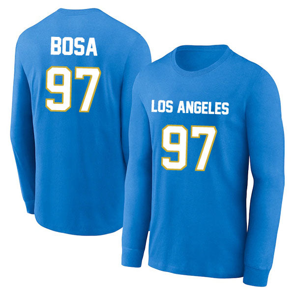 Los Angeles Bosa 97 Long Sleeve Tshirt Blue/Navy/Royal/White Style08092214