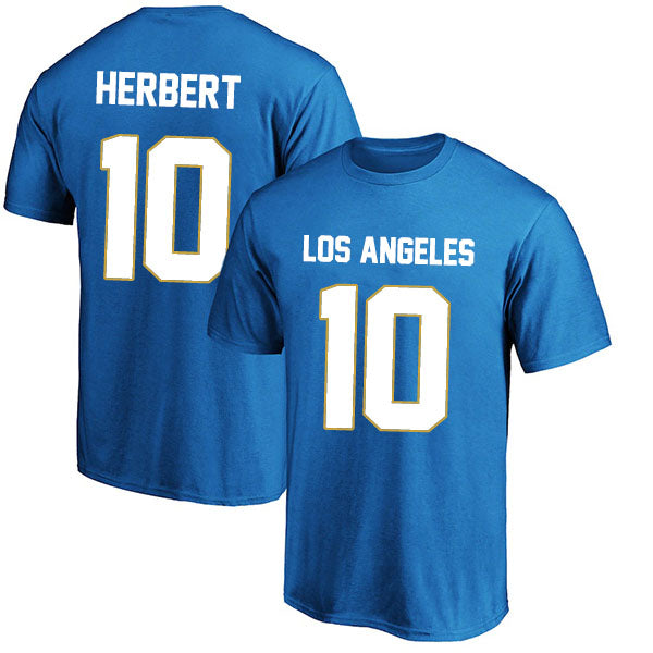 Los Angeles Herbert 10 Short Sleeve Tshirt Royal/White/Blue/Navy Style05092207