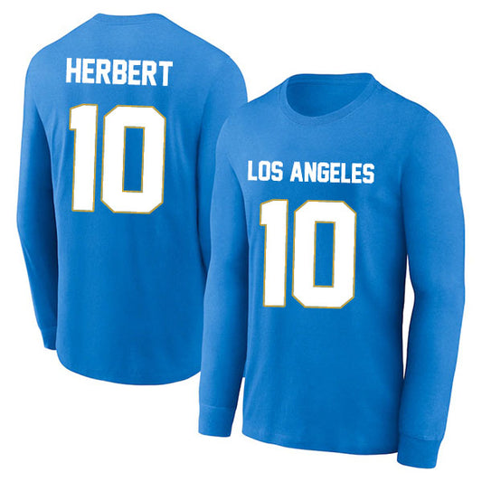 Los Angeles Herbert 10 Long Sleeve Tshirt Blue/Navy/White/Royal Style08092217