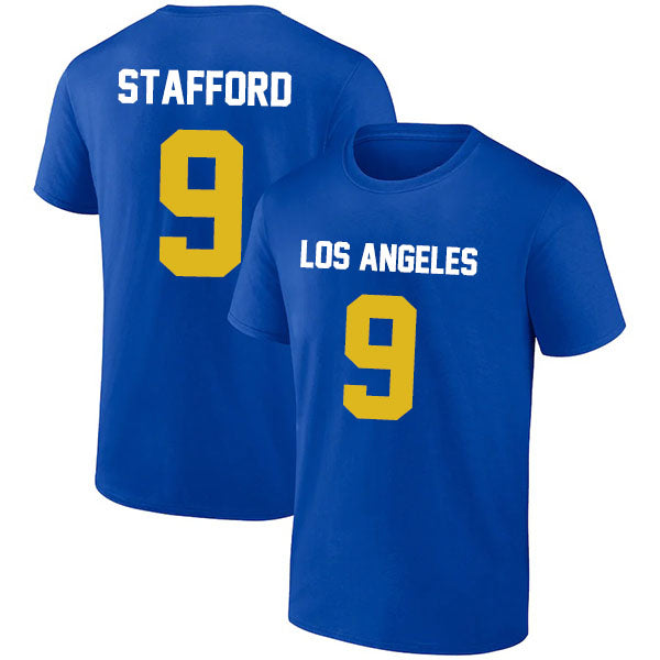 Los Angeles Stafford 9 Short Sleeve Tshirt Blue/Gray/White Style08092286