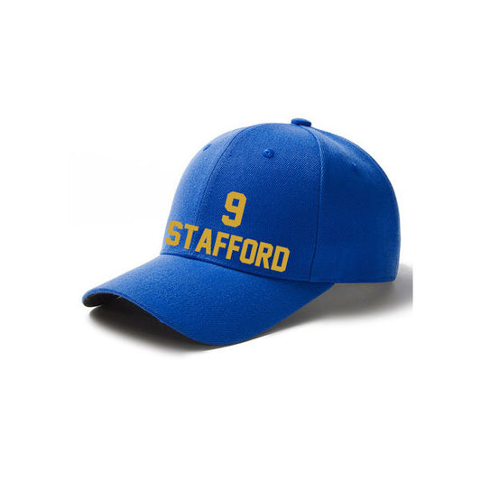 Los Angeles Stafford 9 Curved Adjustable Baseball Cap Black/Blue/White Style08092418